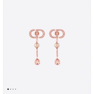 クリスチャンディオール ピアス アクセサリー 片耳用 ゴールド ピンク