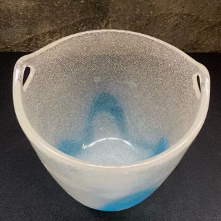 ヴィンテージ*気泡 たっぷりの 吹きガラス ワインクーラー*硝子 花器 花瓶