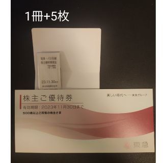 東急 株主優待 500株(鉄道乗車券)