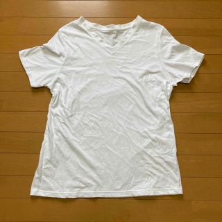 シマムラ(しまむら)のTシャツ　ホワイト　Ｖネック　4L(Tシャツ(半袖/袖なし))