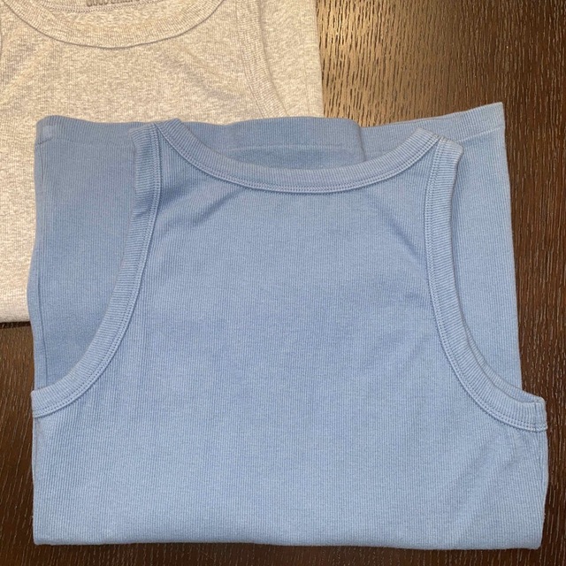 L'Appartement DEUXIEME CLASSE(アパルトモンドゥーズィエムクラス)の美品✨GOOD GRIEF Rib Tank Top ブルー A レディースのトップス(タンクトップ)の商品写真