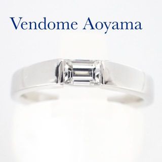 ヴァンドームアオヤマ(Vendome Aoyama)のヴァンドーム青山 Pt950 バケット ダイヤ 0.24ct リング 10号(リング(指輪))