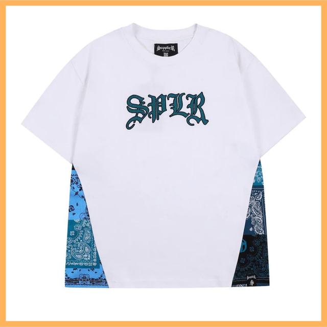 SUPPLIER サプライヤー バンダナ SPLR ロゴ 半袖 Tシャツ-eastgate.mk