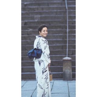 メゾンドリーファー M × kyomadoka 梨花 浴衣 ホワイト すずらん