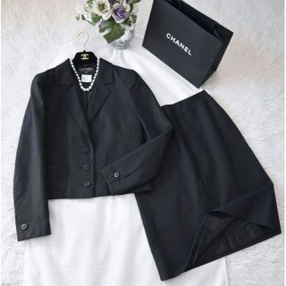 ♥数日間のみ♥ 正規品CHANELヴィンテージ黒セットアップ-