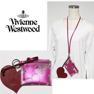 ヴィヴィアンウエストウッド(Vivienne Westwood)の《ヴィヴィアンウエストウッド》新品 ストラップ・小銭入れ付き レザーパスケース(名刺入れ/定期入れ)