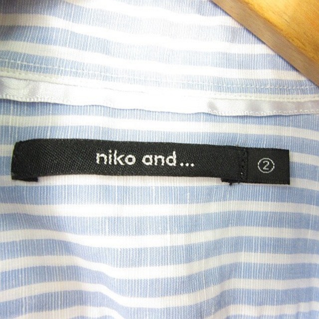 niko and...(ニコアンド)のニコアンド Niko and.. シャツ 半袖 綿 麻 S レディースのトップス(シャツ/ブラウス(半袖/袖なし))の商品写真