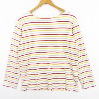 ビームス(BEAMS)のビームス BEAMS Tシャツ カットソー 長袖 綿 M ホワイト(Tシャツ/カットソー(七分/長袖))