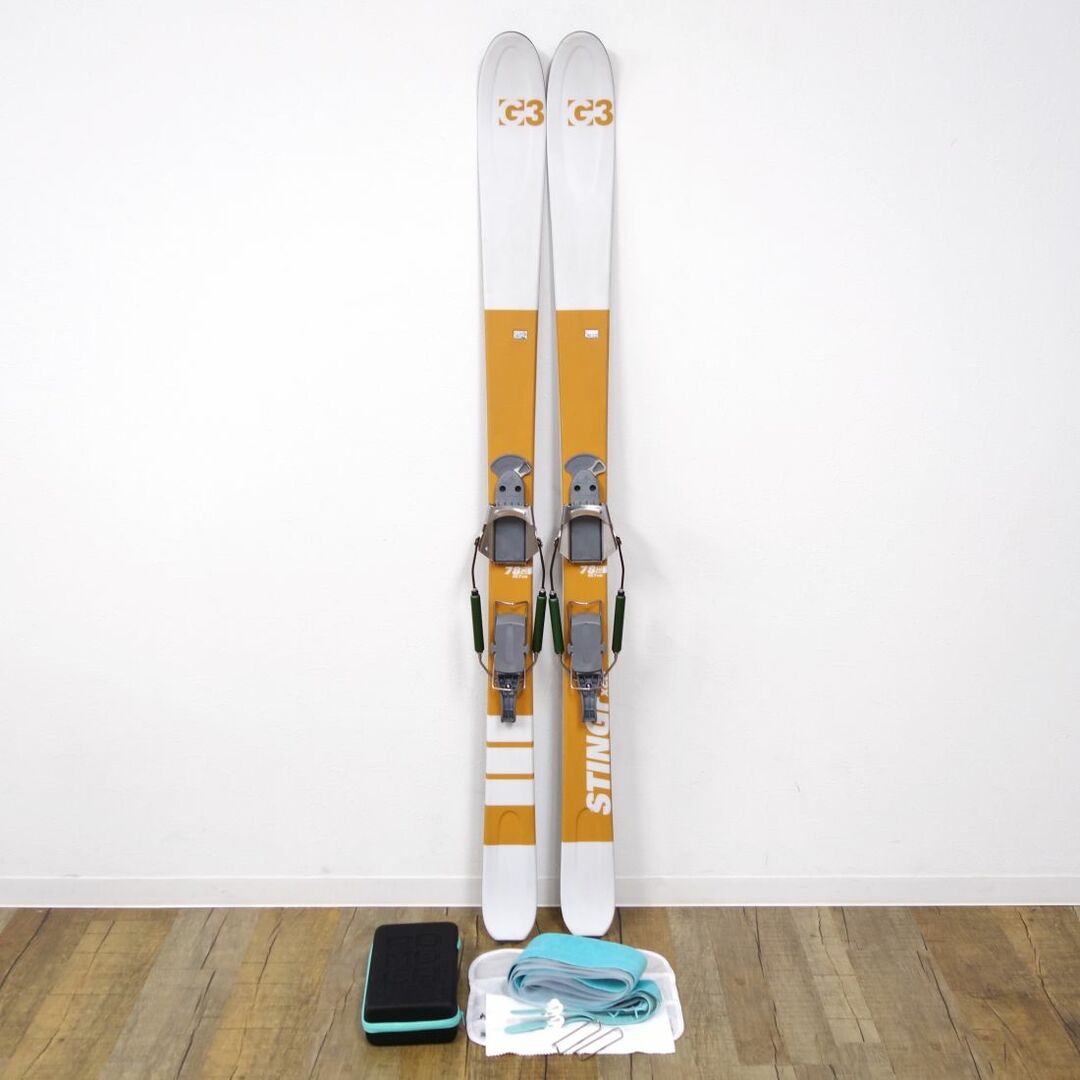 極美品 ジースリー G3 テレマーク スキー STINGr XCD 157cm ウロコスキー ステップソール センター78ｍｍ ビンディング  Voile スイッチバックW's POMOCA シール付き 重量実測：1870g（ビンディング含む1本) | フリマアプリ ラクマ