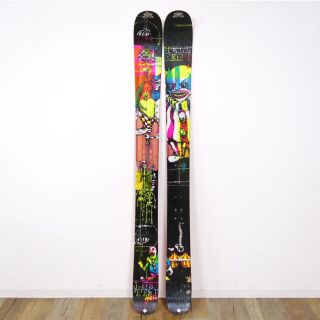 ケーツー(K2)のケーツー K2 HELL BENT ヘルベント 169cm センター 132ｍｍ ファットスキー パウダー ロッカー バックカントリー 重量実測：2490g（ビンディング含む1本)(板)