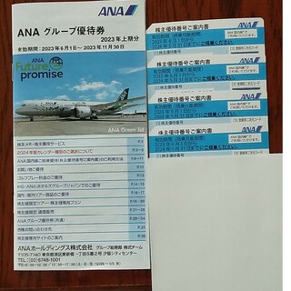 ANAの株主優待券4枚 , ANAグループ優待券　2023/6/1-　株主優待(航空券)
