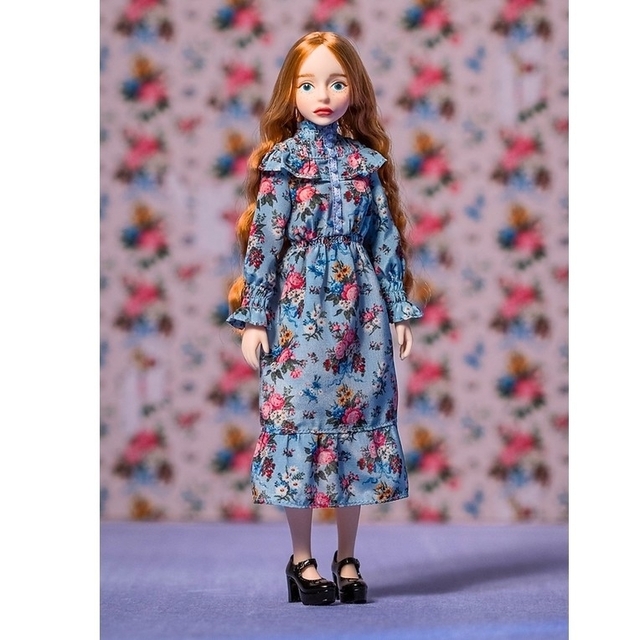 be my baby cherry EDWINA-BLUE オダニミユキ ハンドメイドのぬいぐるみ/人形(人形)の商品写真