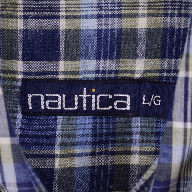 NAUTICA(ノーティカ)の古着 ノーティカ NAUTICA 半袖 ボタンダウン チェックシャツ メンズXL /eaa338293 メンズのトップス(シャツ)の商品写真
