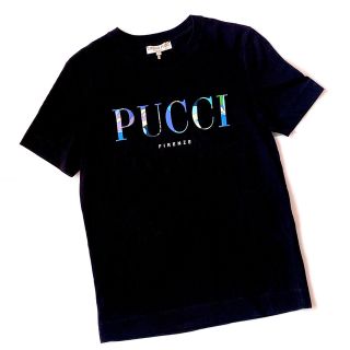 【良品】EMILIO PUCCI レースドッキングワンピース ブラック 半袖