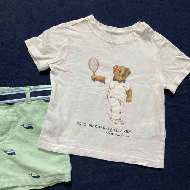 POLO RALPH LAUREN(ポロラルフローレン)のポロベア　ラルフローレン  トミーヒルフィガー　80cm　3点セット　POLO  キッズ/ベビー/マタニティのベビー服(~85cm)(Ｔシャツ)の商品写真