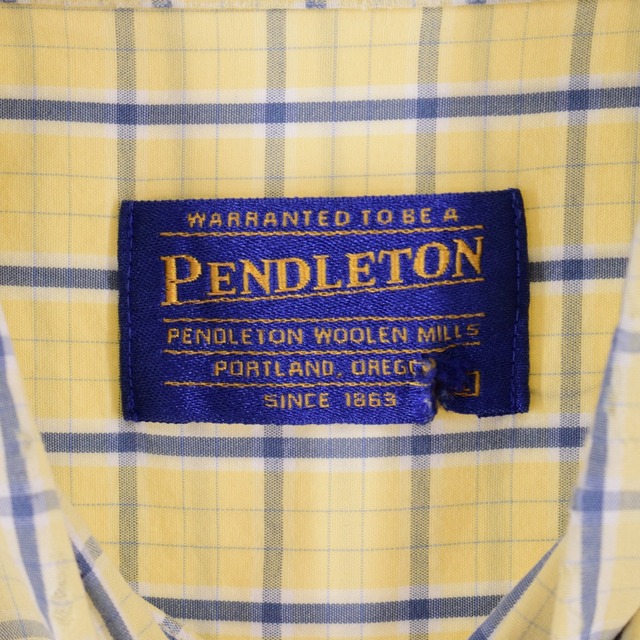 ペンドルトン PENDLETON 半袖 ボタンダウン チェックシャツ メンズXXL /eaa337232