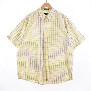 ペンドルトン(PENDLETON)の古着 ペンドルトン PENDLETON 半袖 ボタンダウン チェックシャツ メンズXXL /eaa337232(シャツ)