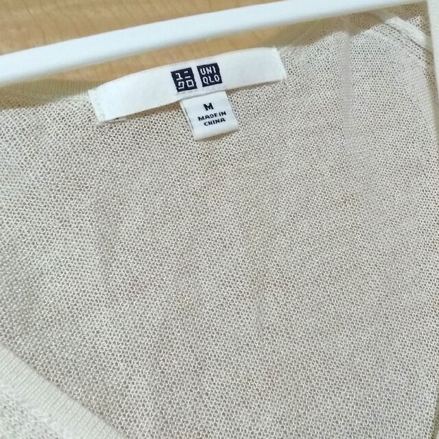 UNIQLO(ユニクロ)のUNIQLO♥サマーニット 半袖 バイカラー モノトーン レディース レディースのトップス(Tシャツ(半袖/袖なし))の商品写真