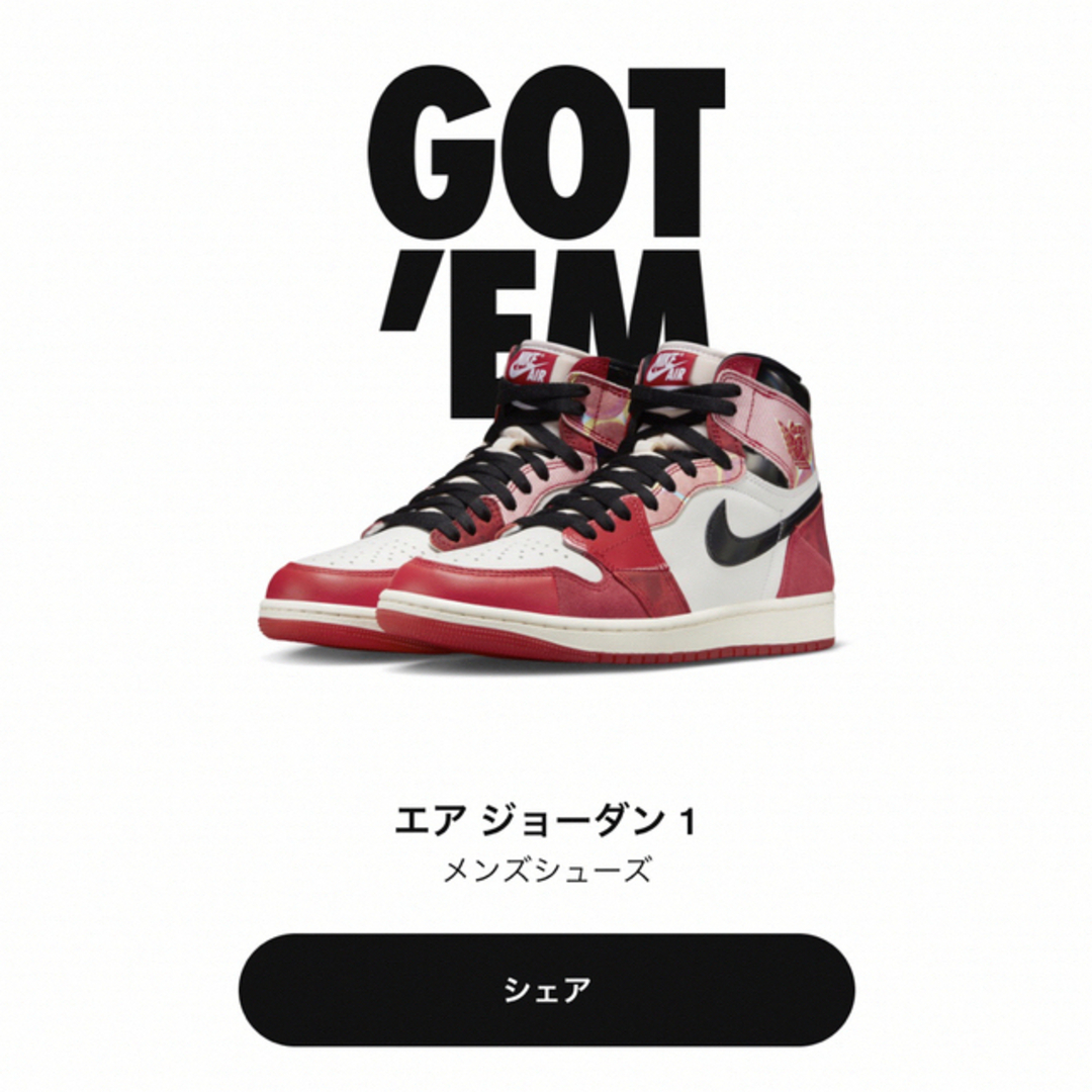 【28cm】Air Jordan 1 High OG Spider Man