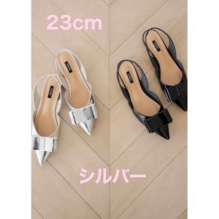 マラソン限定!ポイント5倍 OHGA ビッグリボン パンプス 23cm