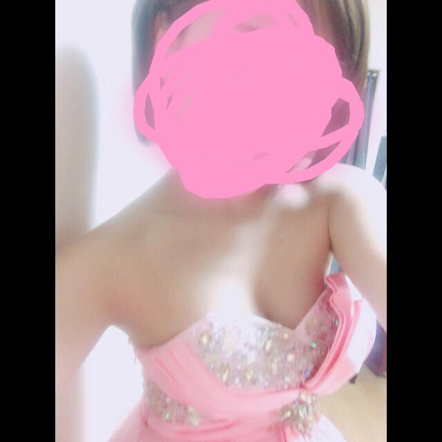 ピンク ロングドレス