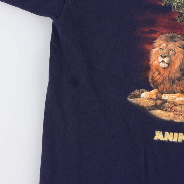 20cm商品名WALT DISNEY WORLD ANIMAL KINGDOM アニマル柄 アドバタイジングTシャツ メンズL /eaa338158