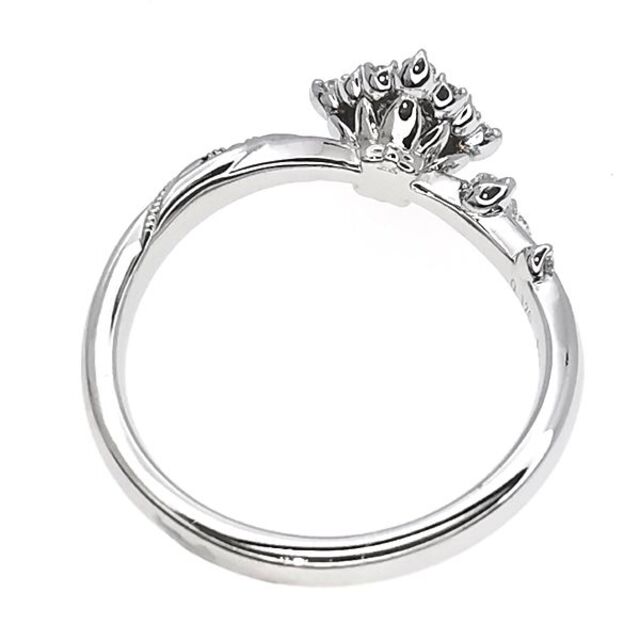 ルシエ LUCIE Pt ダイヤ リング 0.126ct E VVS2 3HC-