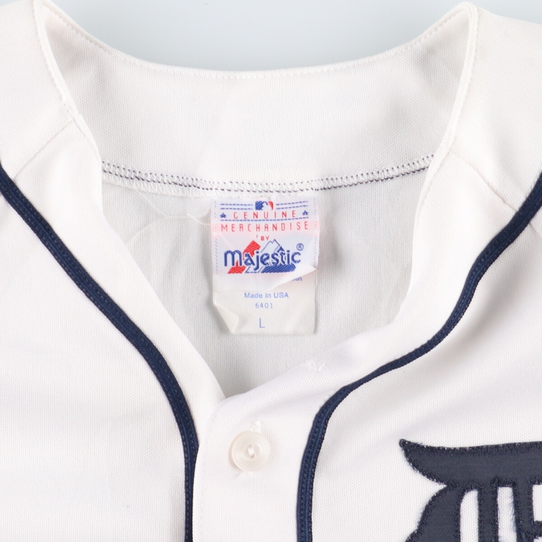 マジェスティック majestic MLB DETROIT TIGERS デトロイトタイガース ゲームシャツ ベースボールシャツ USA製 メンズS /eaa337017 2