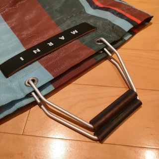 Marni - マルニカフェストライプトートバッグ ラッカーレッド 紗栄子中