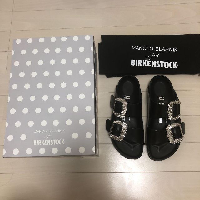 超安い】 MANOLO BLAHNIK 35 アリゾナ シュトック ビルケン マノロ