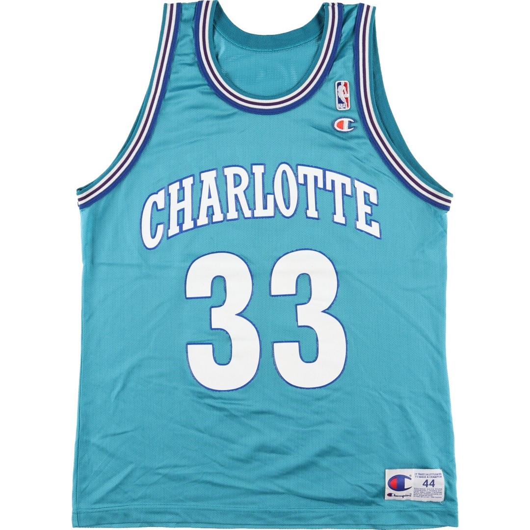 チャンピオン Champion NBA CHARLOTTE HORNETS シャーロット ホーネッツ メッシュタンクトップ ゲームシャツ メンズM /eaa336568