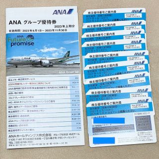 エーエヌエー(ゼンニッポンクウユ)(ANA(全日本空輸))のANA株主優待9枚券＋グループ優待券(航空券)