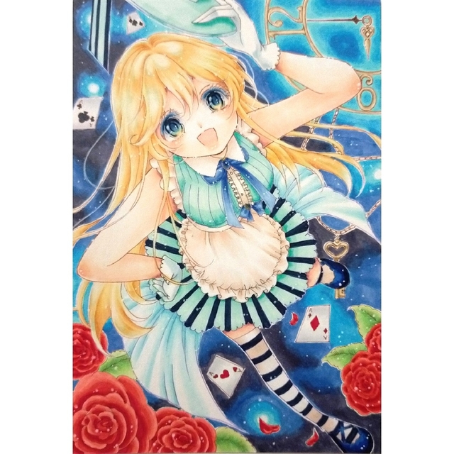 手描きイラスト オリジナルイラスト 【アリスちゃん】の通販 by 手描きイラスト オリジナルイラスト 【アリスちゃん】の通販 by