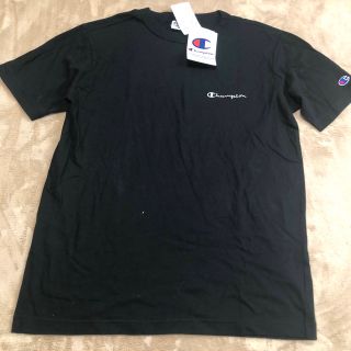 チャンピオン(Champion)の新品  Champion チャンピオン M 半袖 Tシャツ ワンポイント 黒(Tシャツ/カットソー(半袖/袖なし))