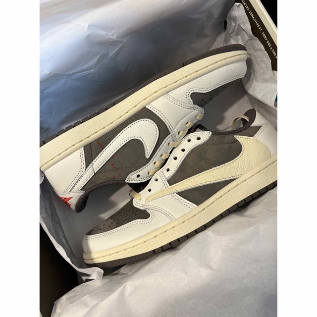 Travis Scott  AJ1 Low Reverse Mocha 25cmジョーダン