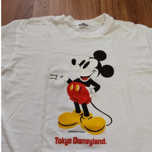 Disney(ディズニー)の*東京ディズニーランド*ミッキーマウス  Tシャツ  Mサイズ  ‘90年代 レディースのトップス(Tシャツ(半袖/袖なし))の商品写真