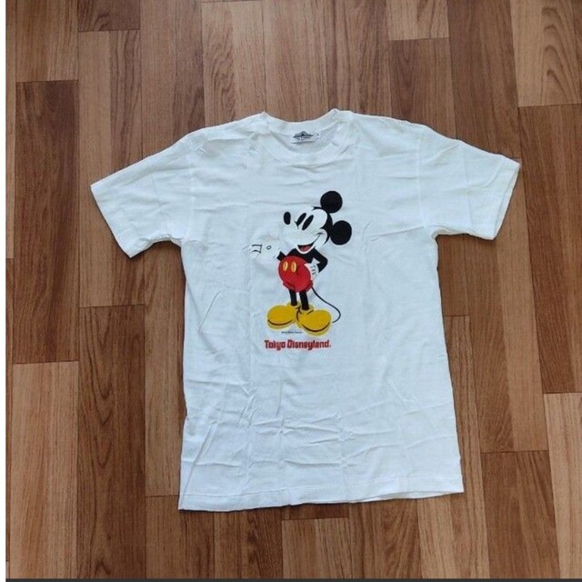 Disney(ディズニー)の*東京ディズニーランド*ミッキーマウス  Tシャツ  Mサイズ  ‘90年代 レディースのトップス(Tシャツ(半袖/袖なし))の商品写真