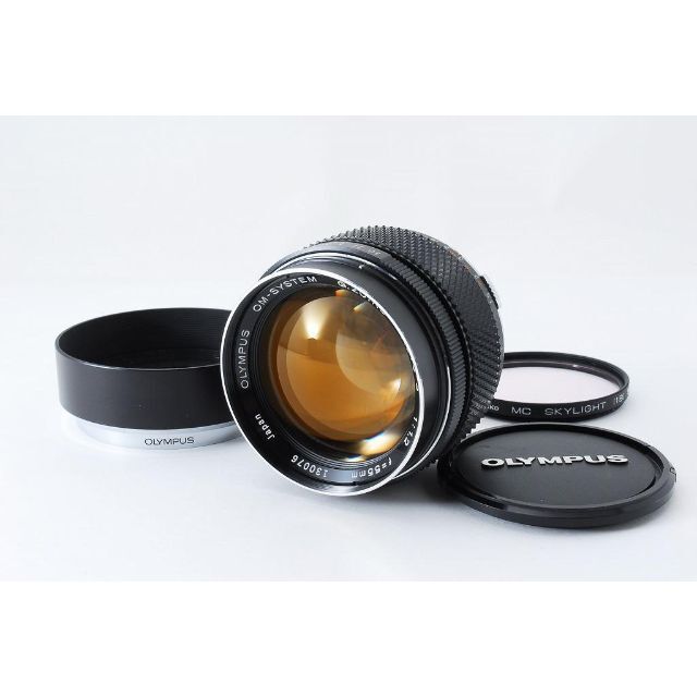 13558 Olympus G.zuiko 55mm F1.2 フード付き オリンパス 単焦点