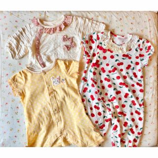 キムラタン(キムラタン)の50-70 女の子　夏服　まとめ売り(カバーオール)