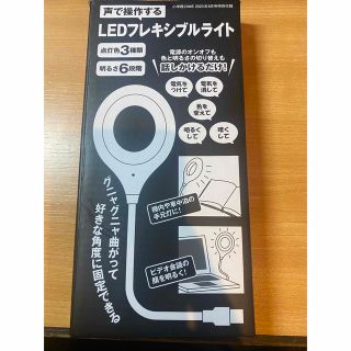 ショウガクカン(小学館)のDIME 6月号 付録 声で操作する LEDフレキシブルライト(ストロボ/照明)