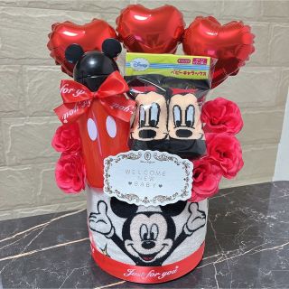 ディズニー(Disney)のオムツケーキ　送料込み　ミッキー　ディズニー　男の子　女の子　おむつケーキ(ベビー紙おむつ)