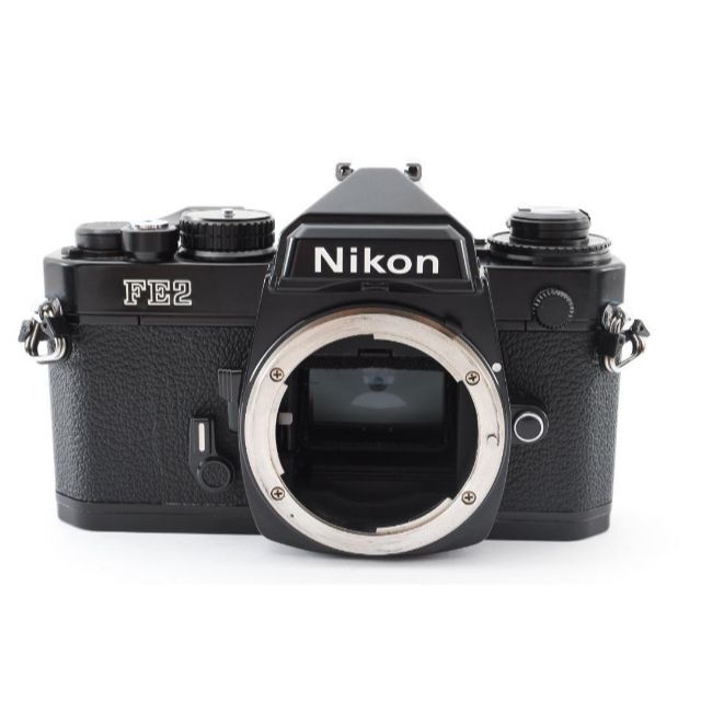 美品 NIKON FE2 ブラック フィルムカメラ モルト新品交換済 A986-