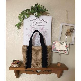 麻紐バック ♡ ハンドメイド ♡レース付き(バッグ)