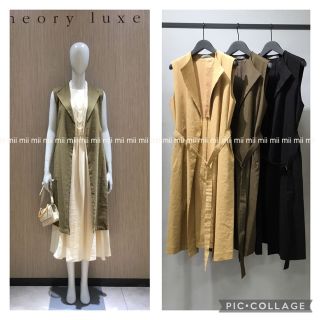 theory luxe★セオリーリュクス リネン2wayワンピース ジレ ベスト