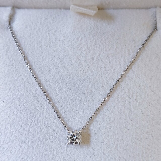 4℃ - canal 4℃ ダイヤモンド ネックレス Pt850 0.198ct 1.8gの 4℃ - canal 4℃ ダイヤモンド ネックレス Pt850 0.198ct 1.8gの