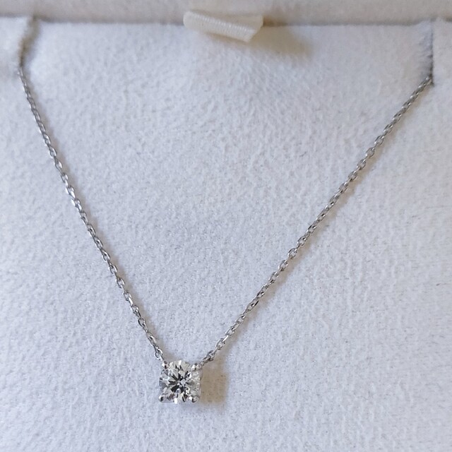 4℃ - canal 4℃ ダイヤモンド ネックレス Pt850 0.198ct 1.8gの 4℃ - canal 4℃ ダイヤモンド ネックレス Pt850 0.198ct 1.8gの