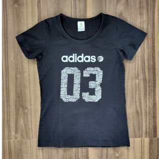 アディダス(adidas)のアディダス Tシャツ 黒 Ｓ(Tシャツ(半袖/袖なし))