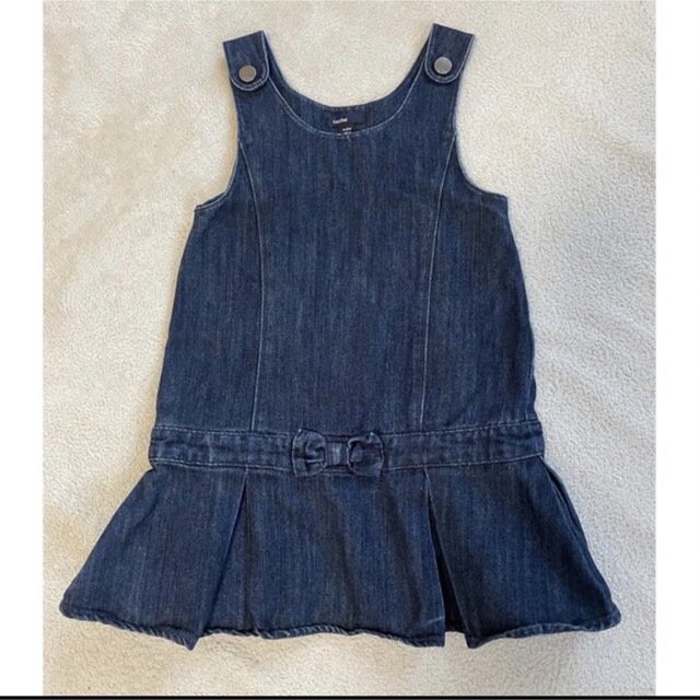 babyGAP(ベビーギャップ)のGAP デニムワンピース　110 キッズ/ベビー/マタニティのキッズ服女の子用(90cm~)(ワンピース)の商品写真