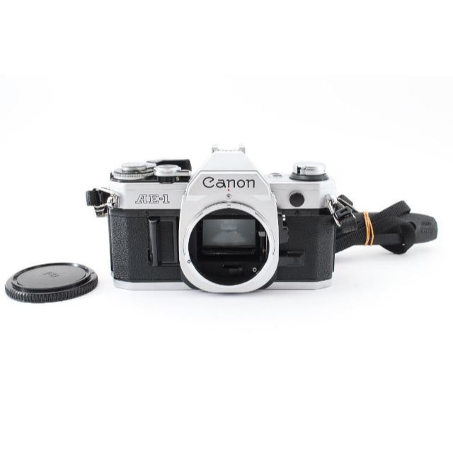 美品 キャノン AE-1 シルバー ボディ フィルム モルト新品交換済 Y687