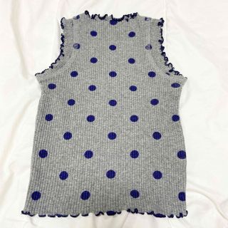 ブリーズ(BREEZE)のオールオルン　ドット柄タンクトップ　ドット　水玉　タンクトップ　袖なし　子供服(Tシャツ/カットソー)